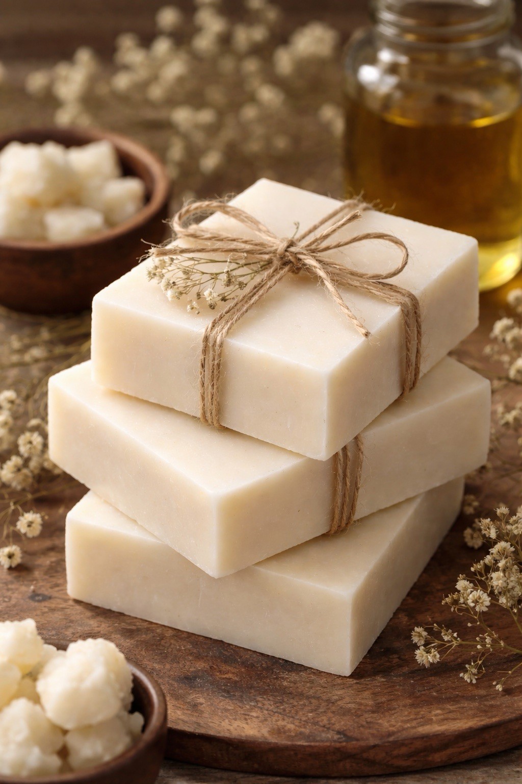 Handmade Tallow Soap Only 3 Ingredients- Tallow From Grass Fed Beef, Water, Lye