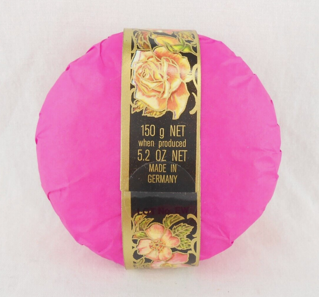 Verly Berlin Rose Luxury Vintage Perfumed Soap Rose 2 Cakes 5.2 oz New