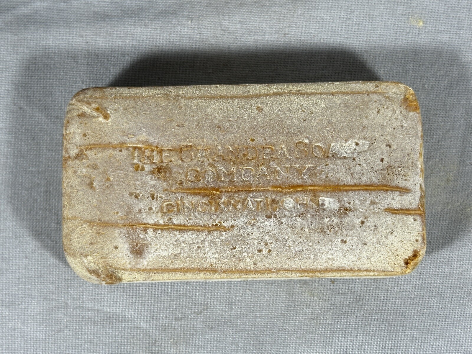 Antique Grandpa’s Wonder Pine Tar Toilet Soap Cincinnati Ohio Orig Paper Insert
