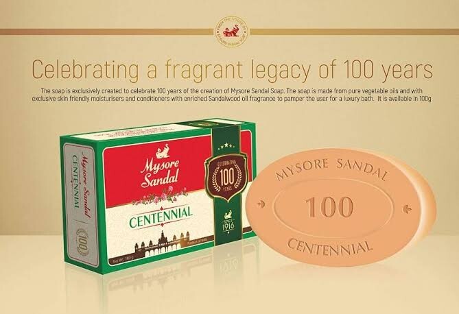 Mysore Sandal Centennial Soap, 100 g Pack Of 6 Soaps