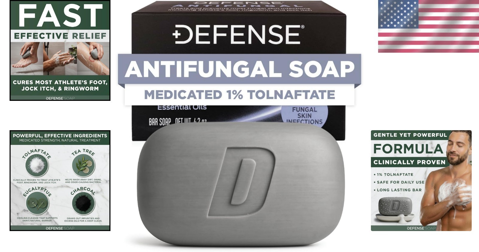 All-Ages Defense Antifungal Soap – Effective Against Jock Itch & Athlete’s Foot