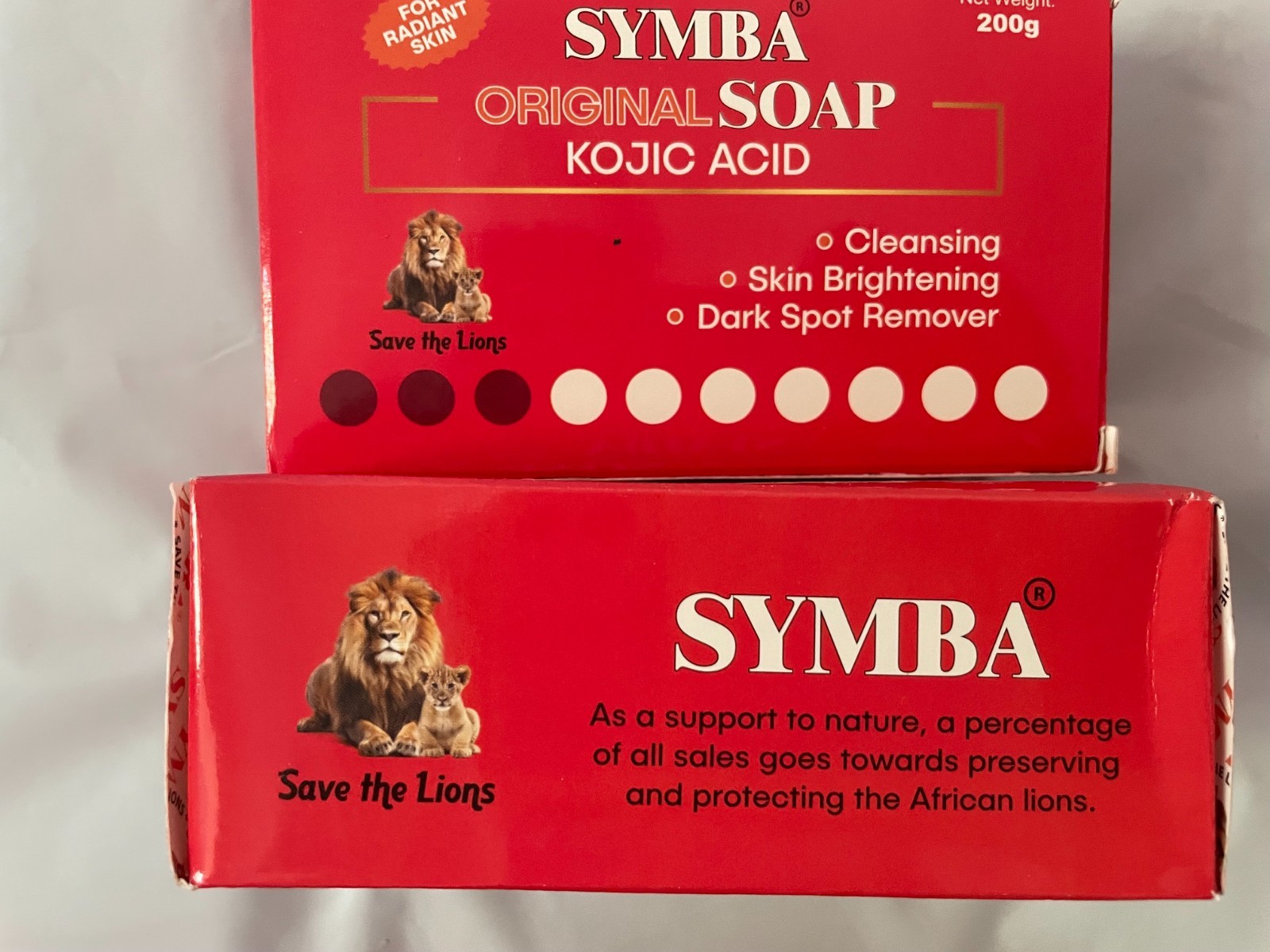 Symba Kojic Acid Soap Original Skin Brightening Bars 3 Pack 200g Each Dark Spot