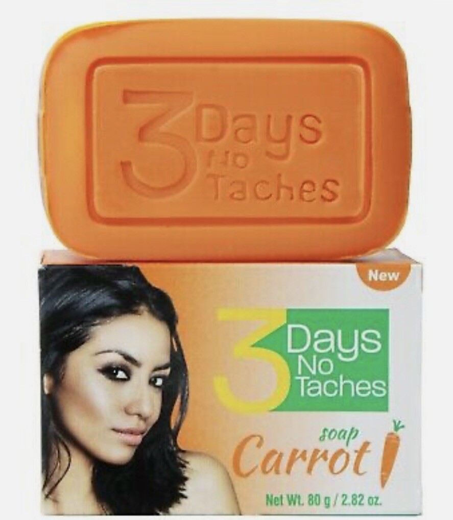 3Days No Taches Soap Carrot 80g/2.82oz {PACK OF 6}