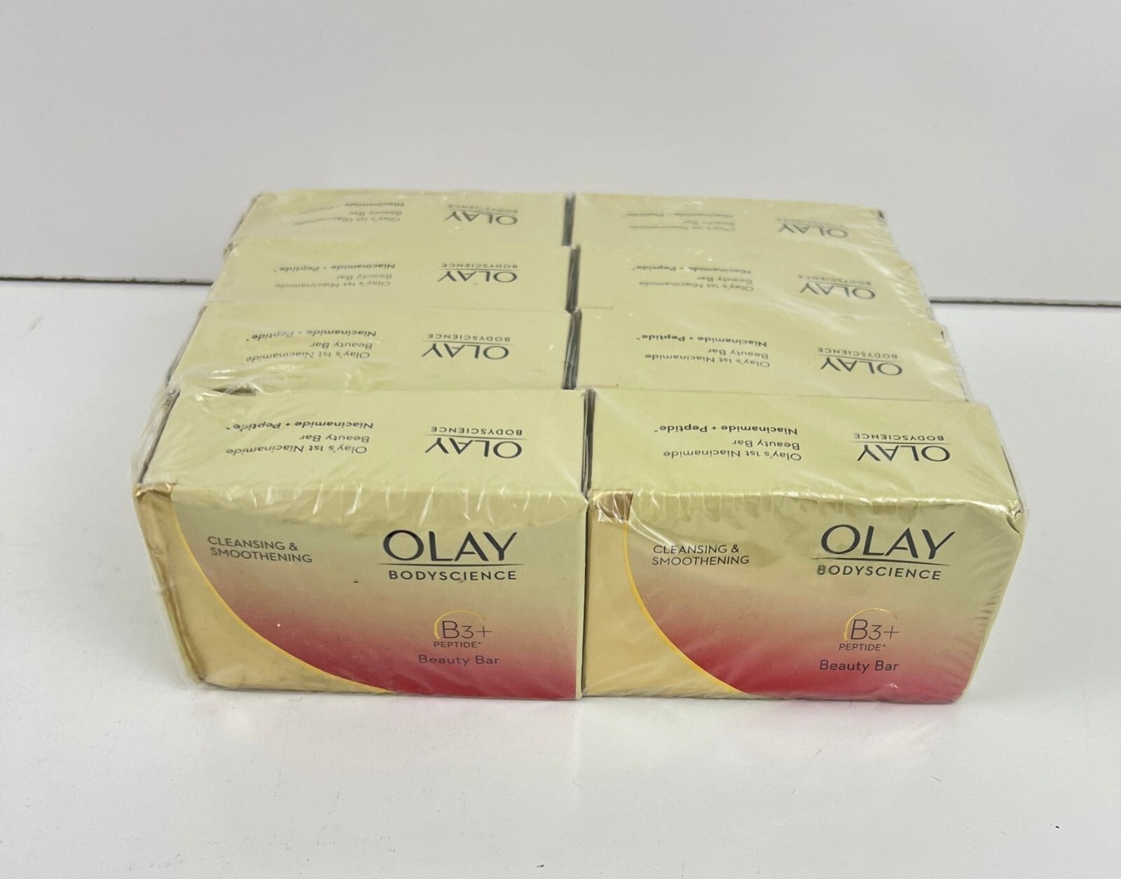 Olay Beauty Bar 8 Count Soap B3+ Niacinamide Cleansing & Smoothing Bath Bar New