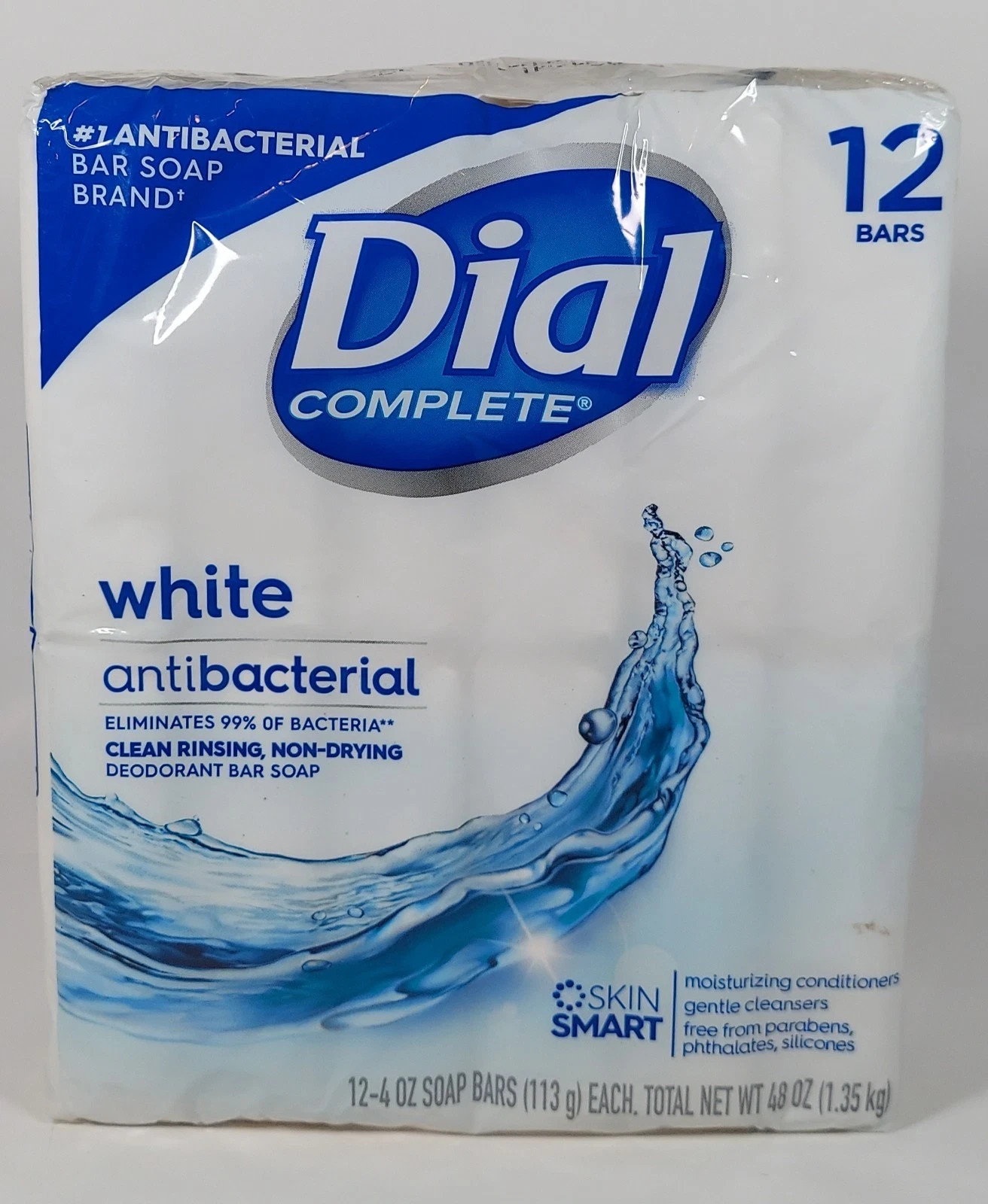 Dial Antibacterial WHITE Bar Soap Original Formula DISCONTINUED 12 bars SEALED