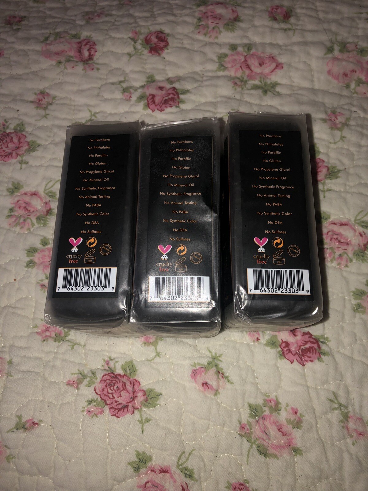 3 Shea Moisture African Black Soap with Shea Butter Free Shipping