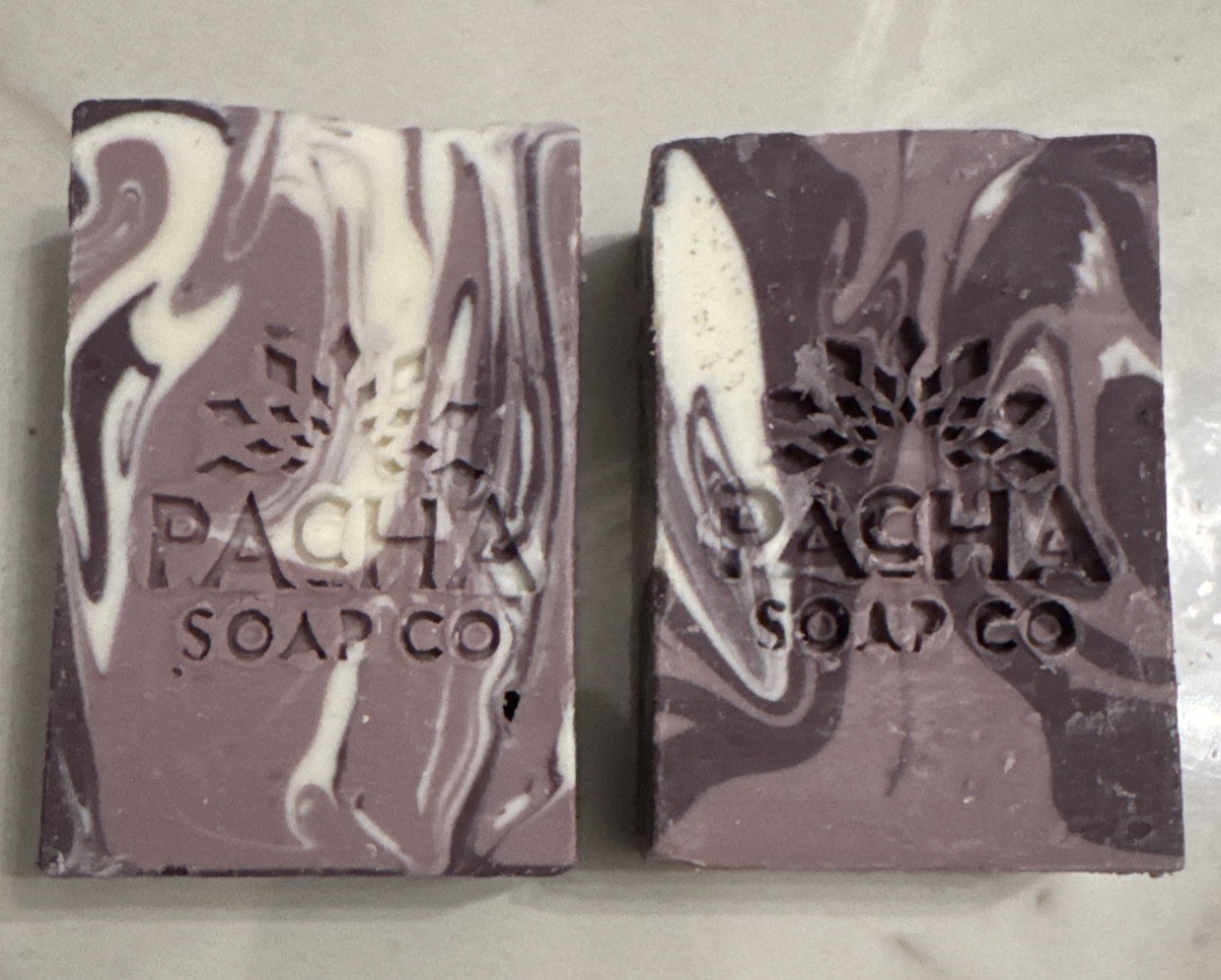 NEW Lot of 2 Pacha Soap Company French Lavender Bar Soap 4 Organic