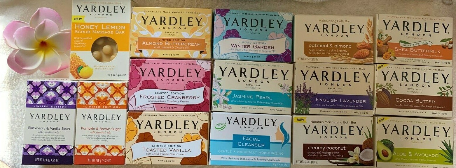YARDLEY LONDON Moisturizing Bath Bar***chOOsE yOUr scEnt(s)***FULL SIZES~~~NEW