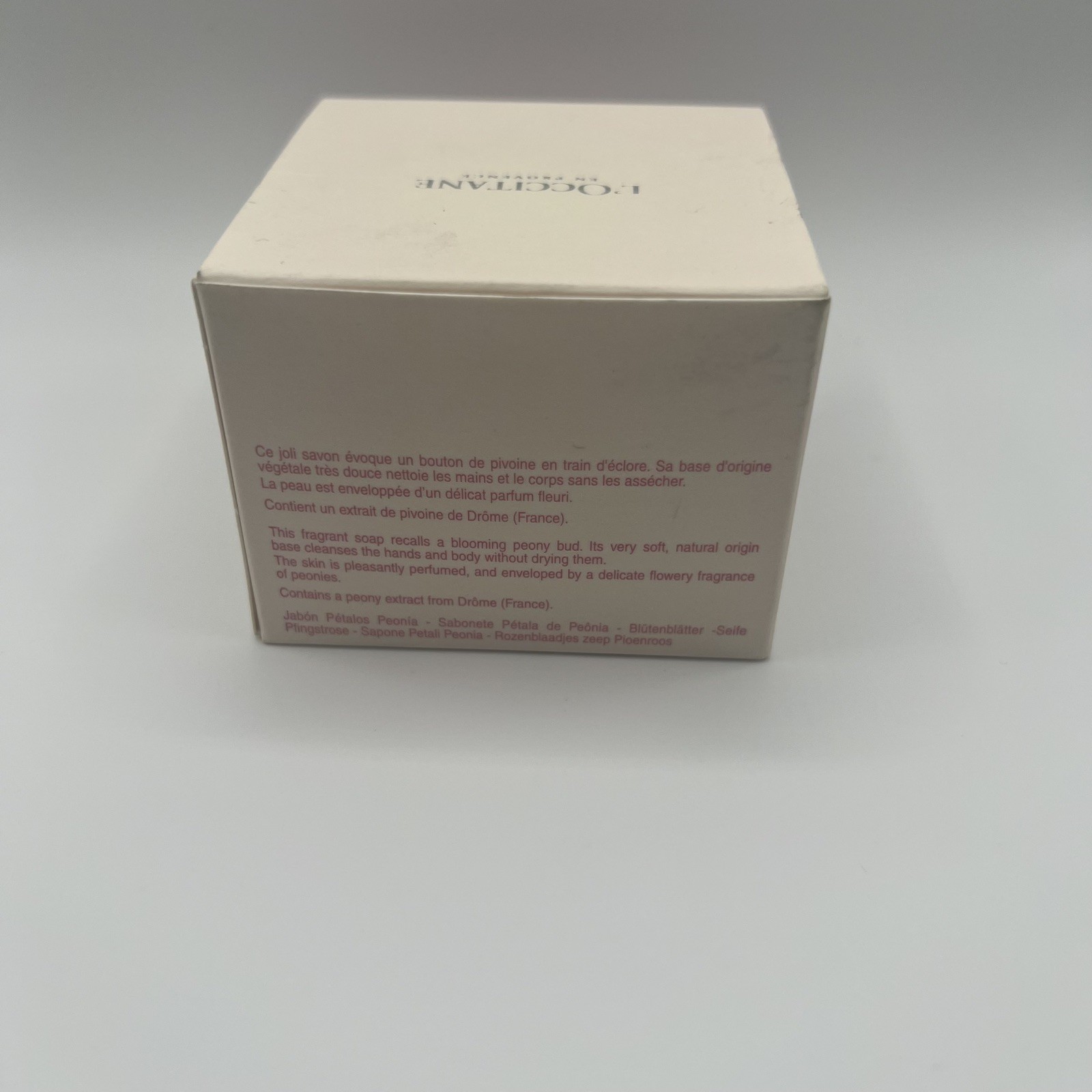 L’Occitane Pivoine Flora Petal Soap Peony 4.4 oz / 125 g NIB SEALED DISCONTINUED