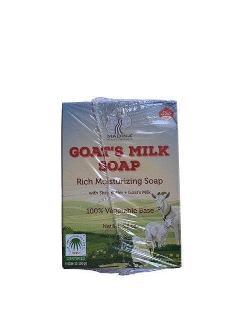 6 – Pack Madina Goats Milk Soap (With Shea Butter) 100% Vegetable Base