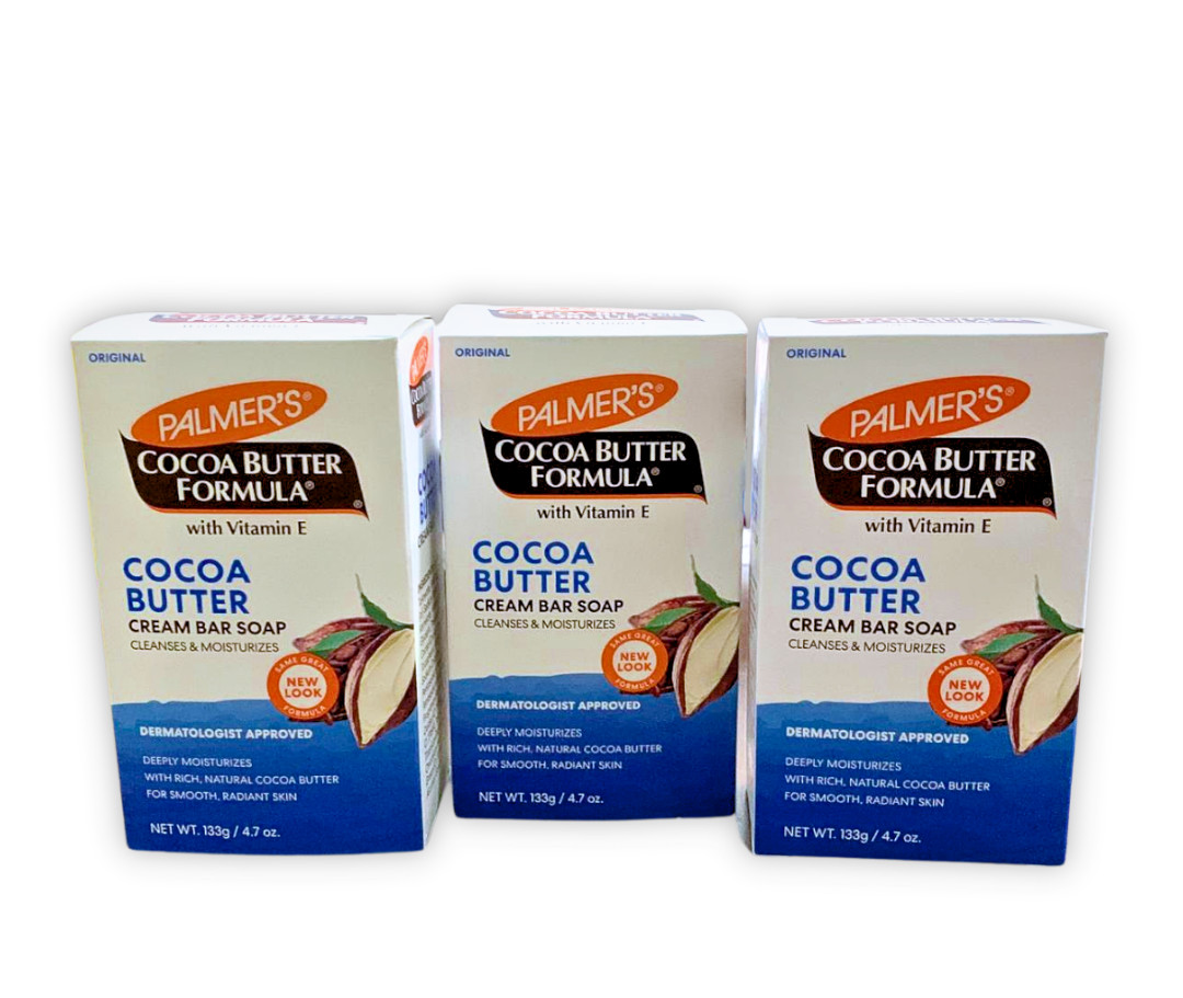 Palmer’s Cocoa Butter Formula Cream Bar Soap with Vitamin E | 4.7 oz | Pack of 3