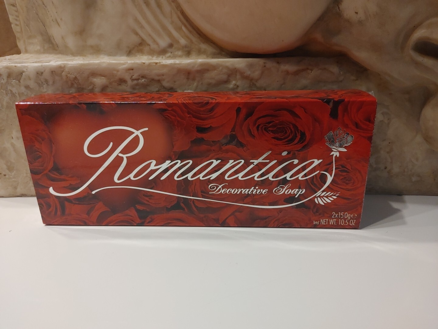 Athena’s Romantica Decorative Floral Rose 2 Soap Set Made in Italy NIB