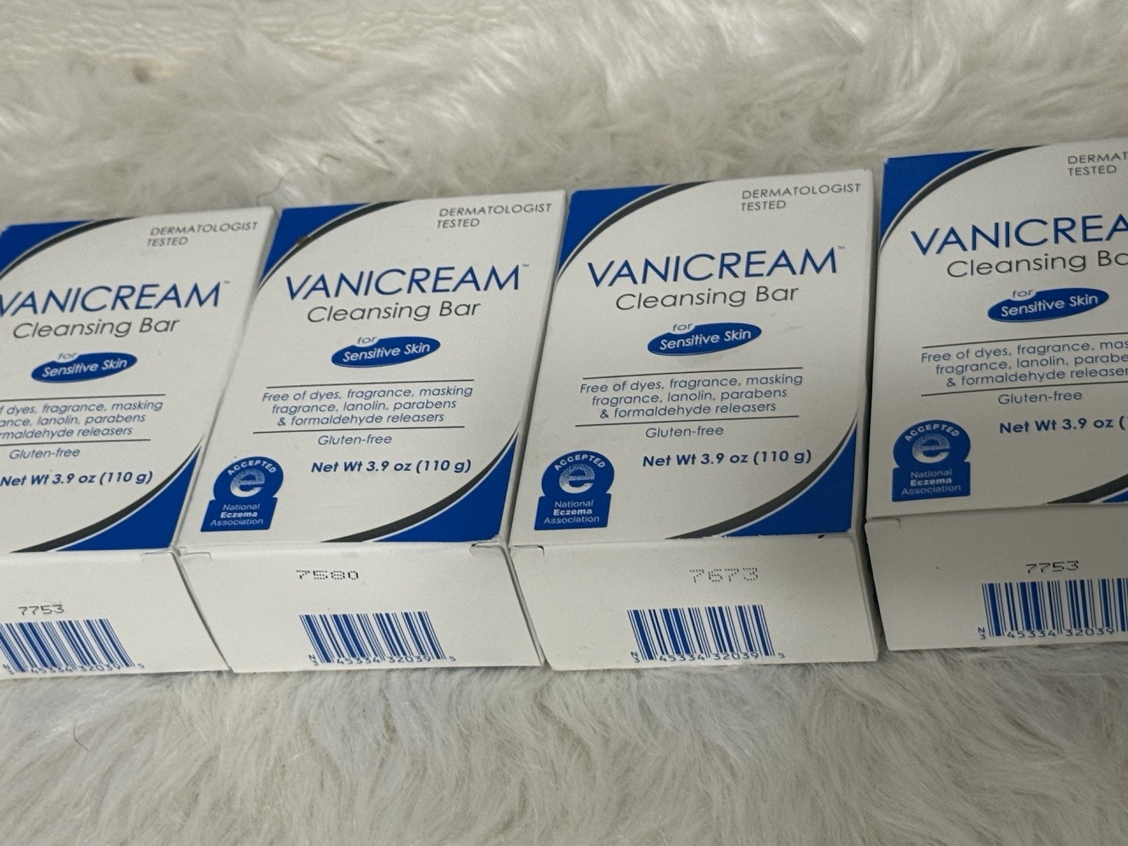 Vanicream Gentle Cleansing Bar Pack of 6 Fragrance Free for Sensitive Skin