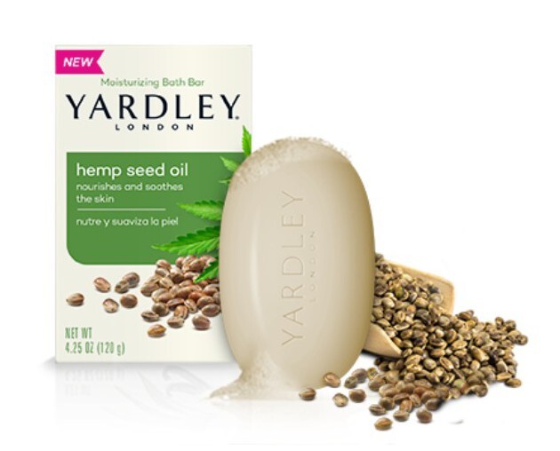 NEW! YARDLEY (2-BARS) 4.25 Oz. Bars ●HEMP SEED OIL● Moisturizing Bath Bars.