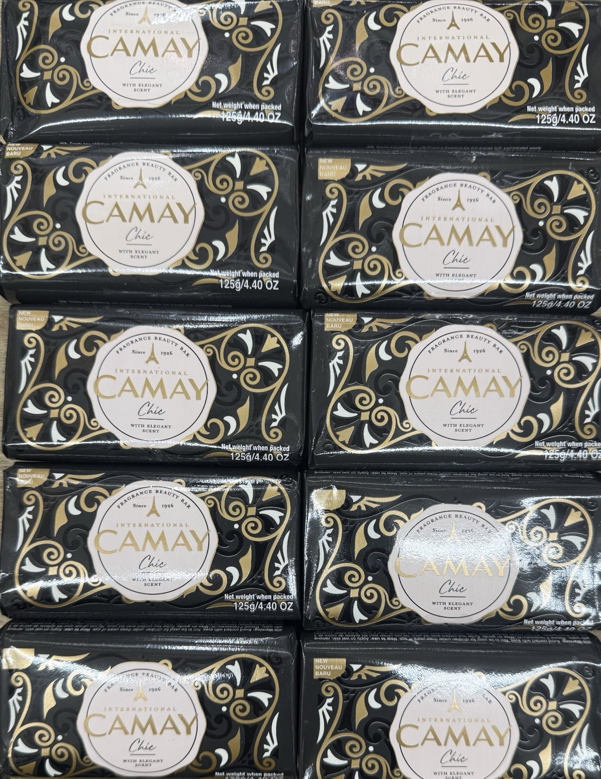 Camay International Chic Soap with Elegant Scent 4.40 Oz x 10 Bars