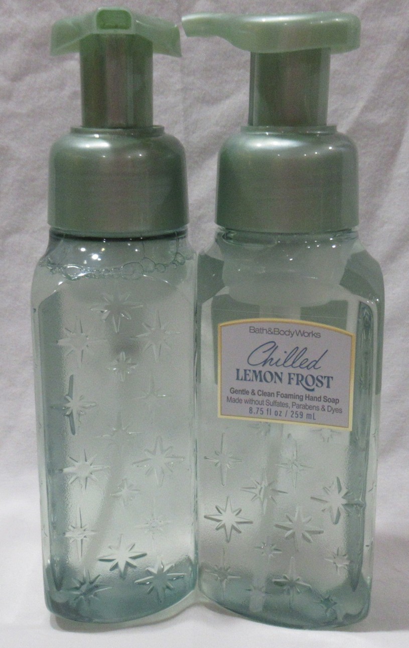 Bath & Body Works Gentle & Clean Foaming Hand Soap Lot Set 2 CHILLED LEMON FROST