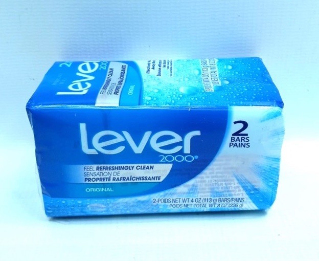 Lever 2000 Bar Soap, Original, 4 Ounce (Pack of 2)