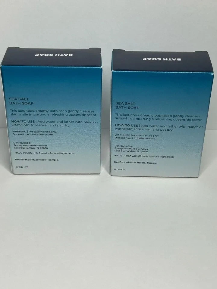 Set of 2 Disney Resort H2O+ Beauty Sea Salt Bath Soap 1.5 oz New