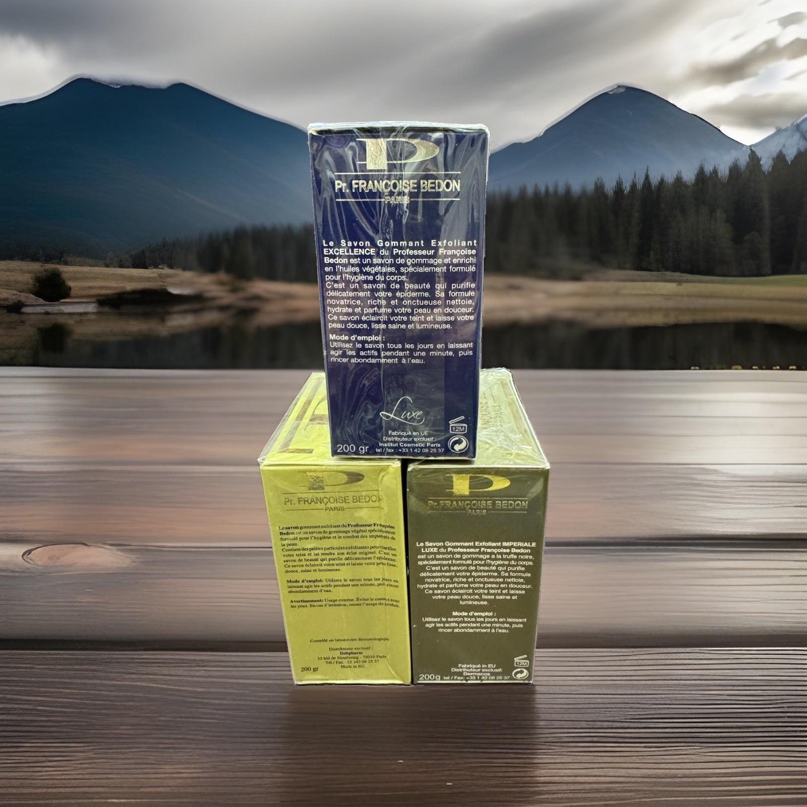 [Pack Of 3] Pr. Francoise Bedon Luxe Soap: Excellence Impériale Gold, 200g Each