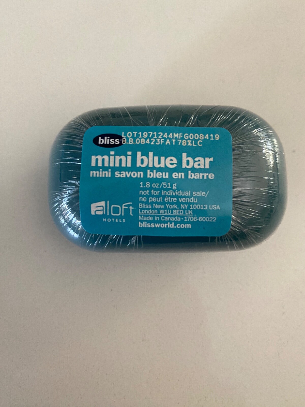 Bliss Soap mini bar 1.8 oz – Discontinued – 10 MINI BARS!