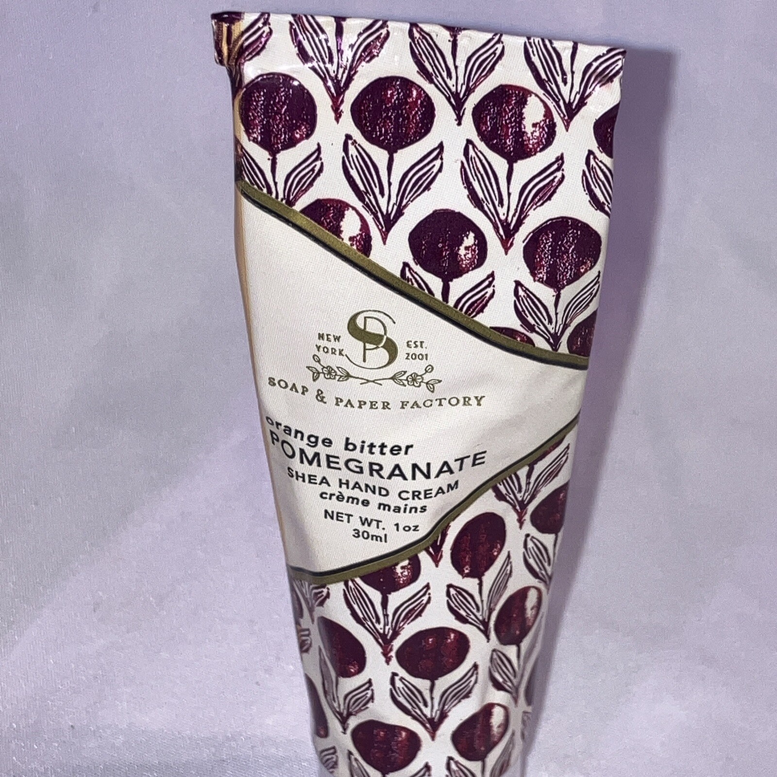 Soap&Paper Factory Set Of 1-Soap 5oz &1-Hand Cream Orange Bitter pomegran .