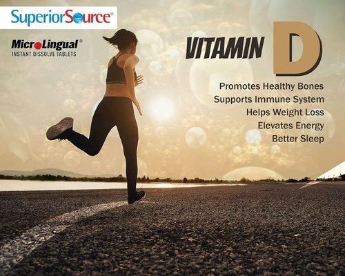 Superior Source Vitamin D3 10000 IU, Quick Dissolve 1 Count (Pack of 1)