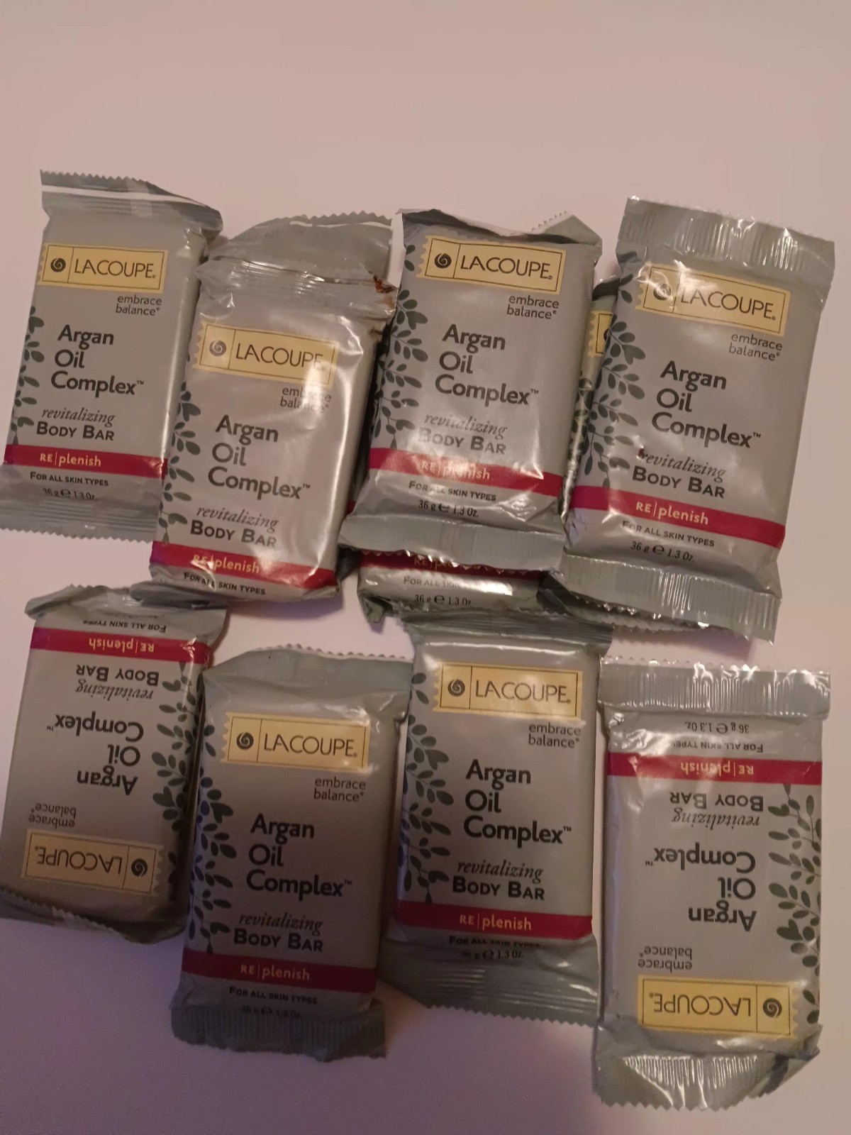 LOT of 11 LACOUPE Argan Oil Complex Revitalizing Body Bar 1.3 oz Travel Size NIP