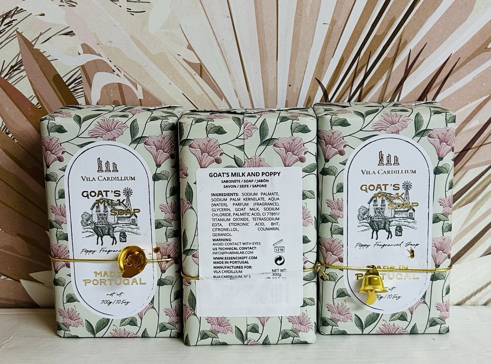 3-Pack Vila Cardillium ~ Goat’s Milk Bar Soap 10.5 oz Each Made in Portugal