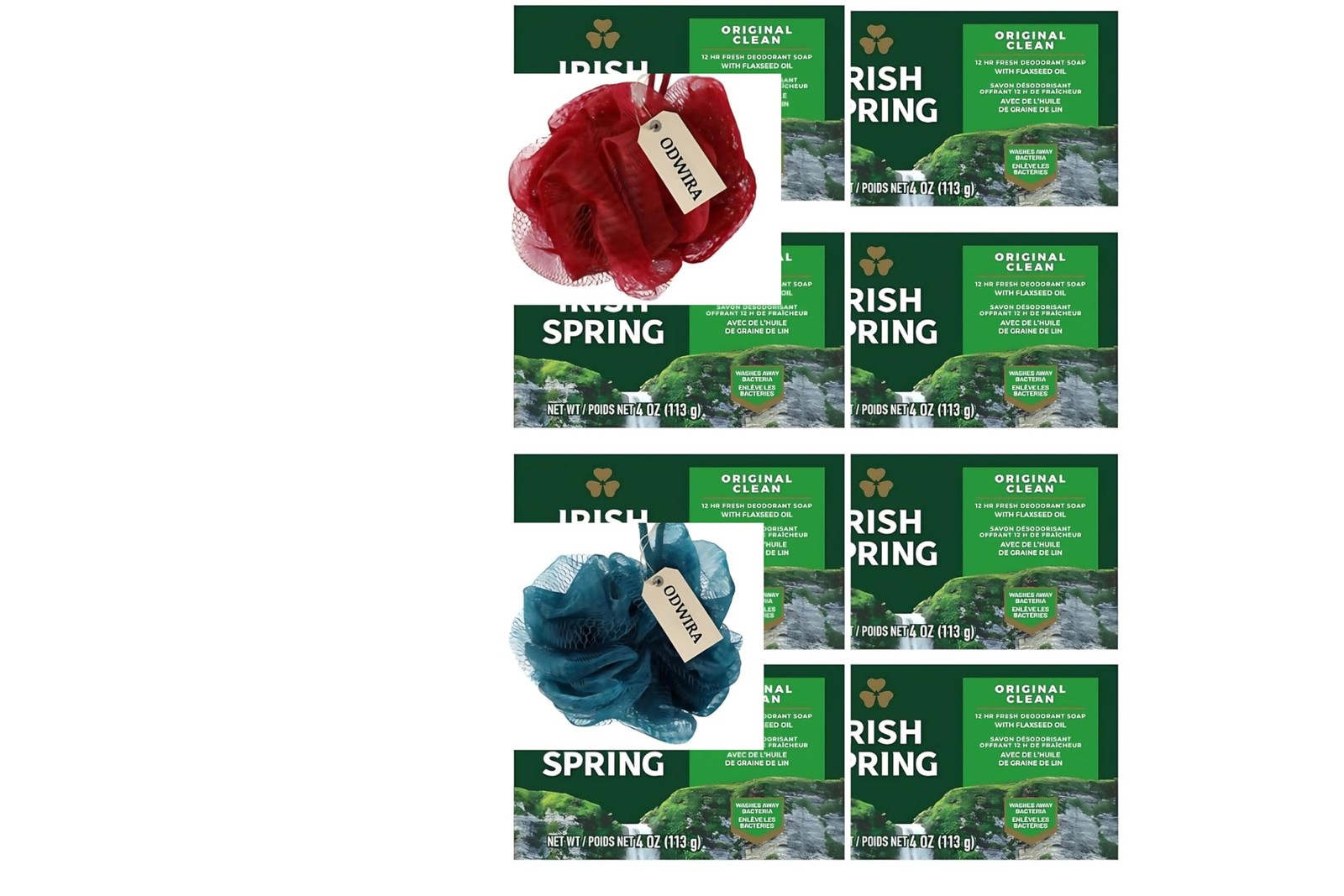 8-Pack Deodorant Irish Bar Soap, Mild for skin, 12 hours small fresh, Spring …