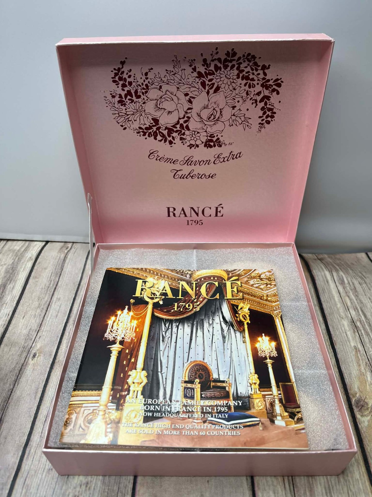 Rance 1795 Creme Savon Extra Tuberose Bar Soap Box Set 21 oz (6×3.5 oz) Italy