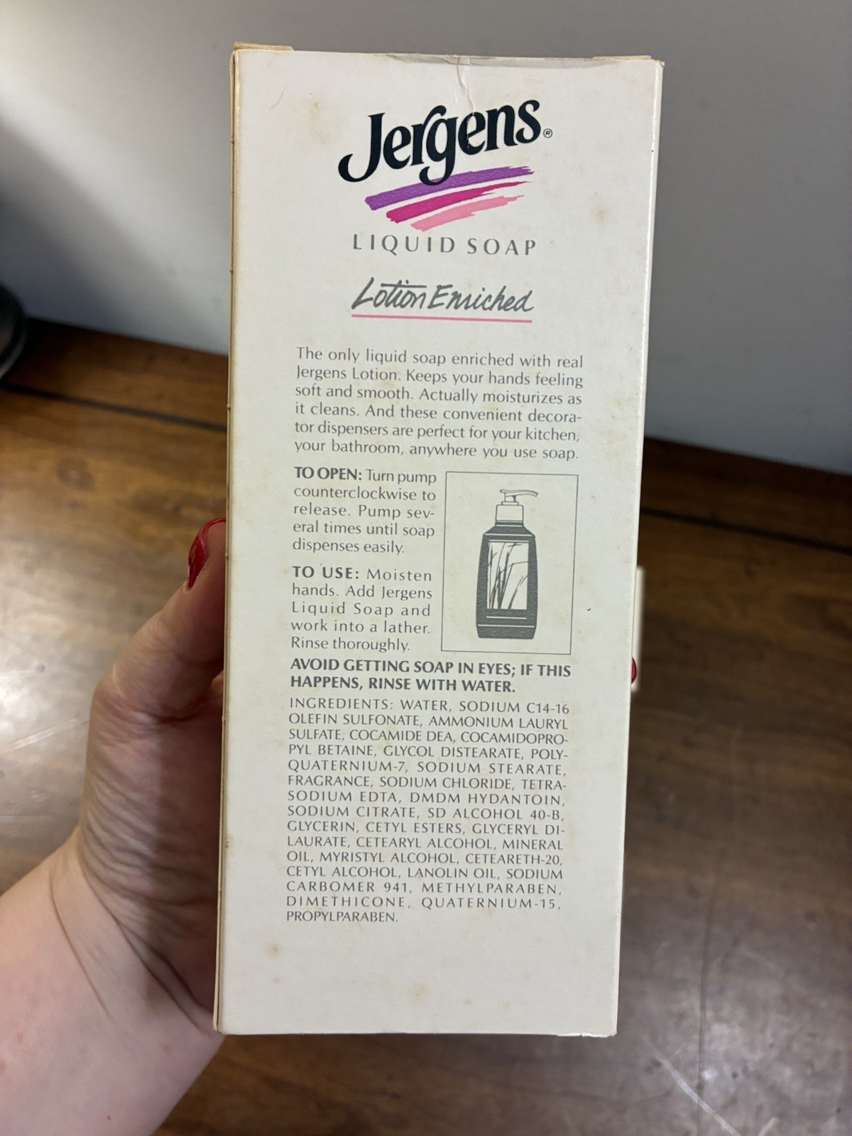 NIB Vintage Liquid Jergens Hand Soap 7.5 Oz/221 ML Made In USA NOS Lot Of 2
