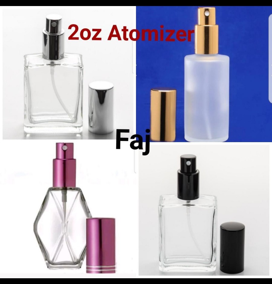 Refillable Perfume Spray Glass Atomizer Empty Bottle Flat/Diamond /Frosted Shape