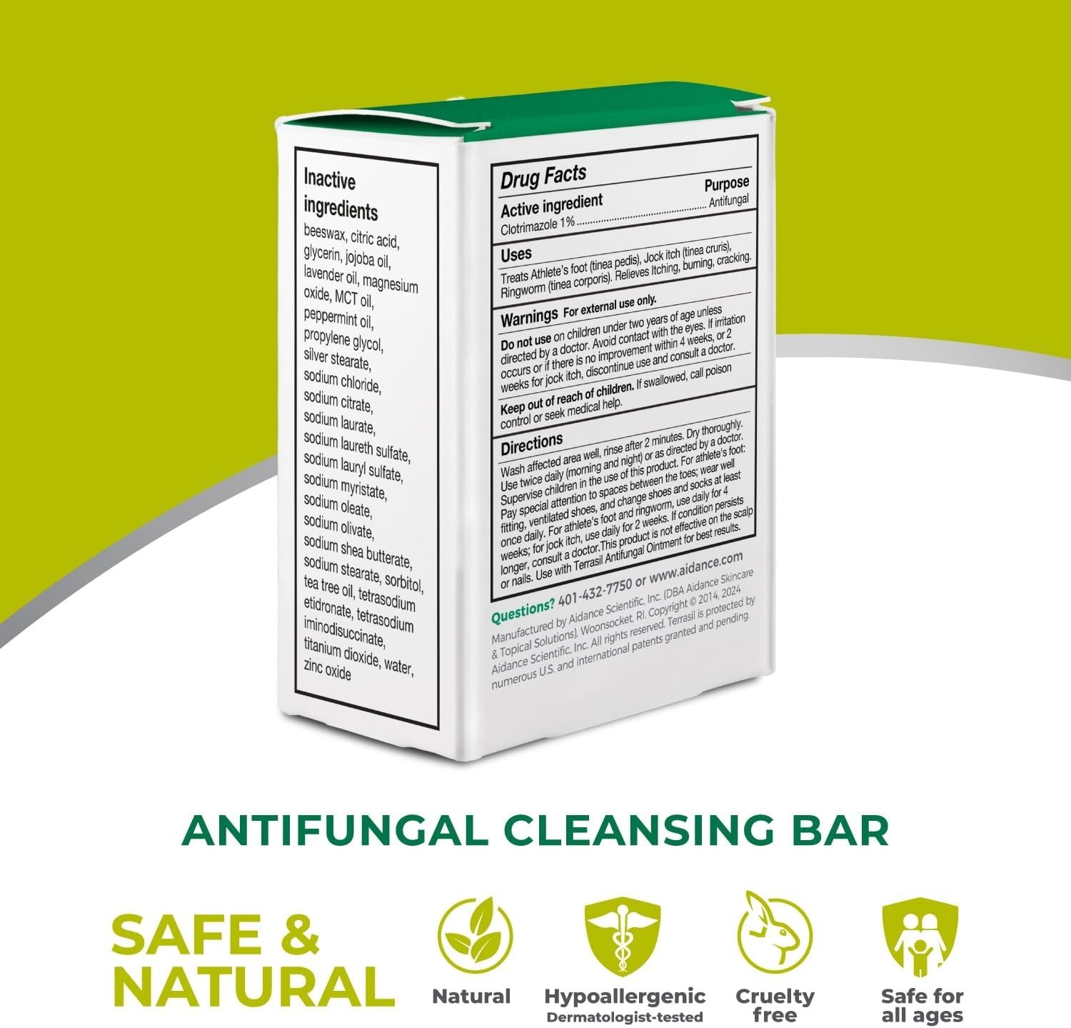 Clinically Proven Antifungal Soap for Jock Itch Athlete’s Foot and Ringworm