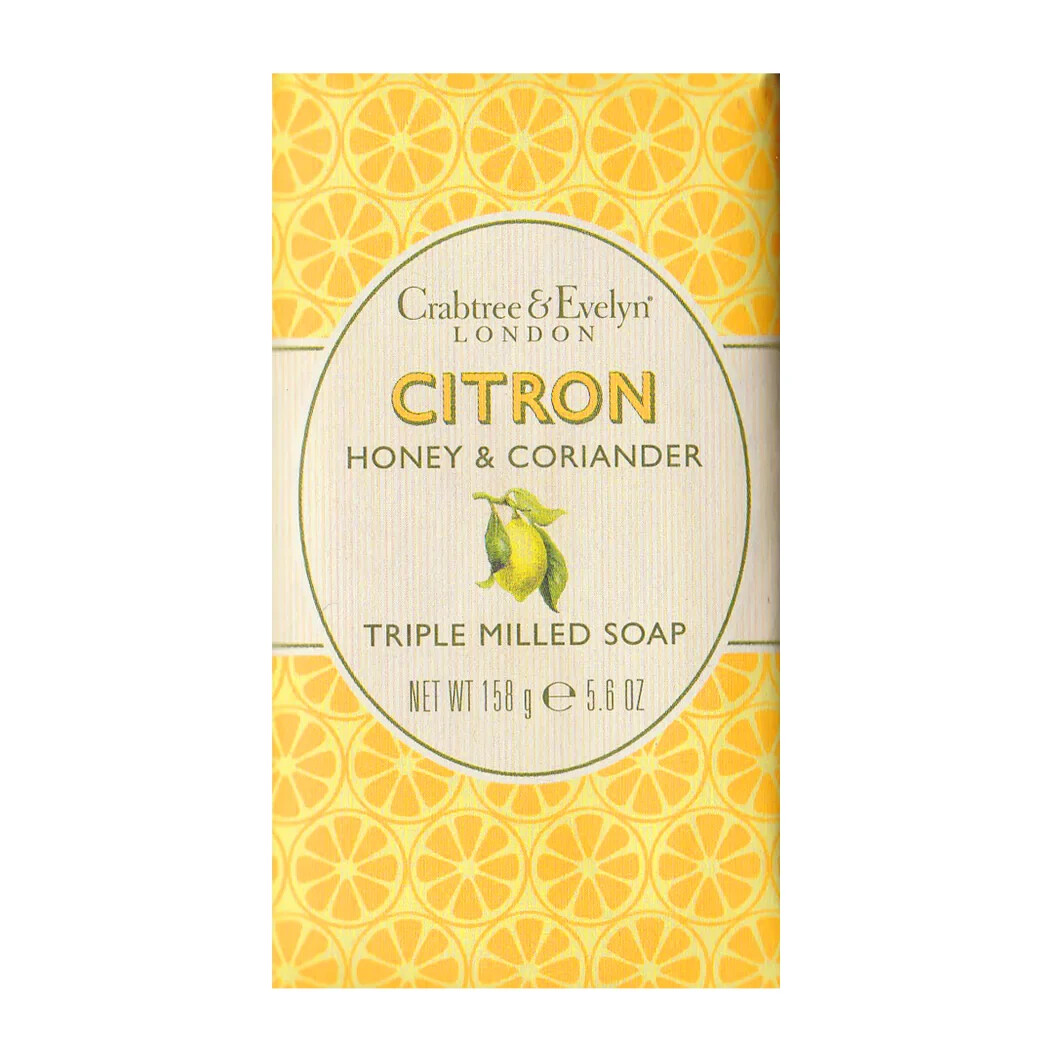 CRABTREE & EVELYN CITRON HONEY CORIANDER SOAP BAR 5.6oz SEALED