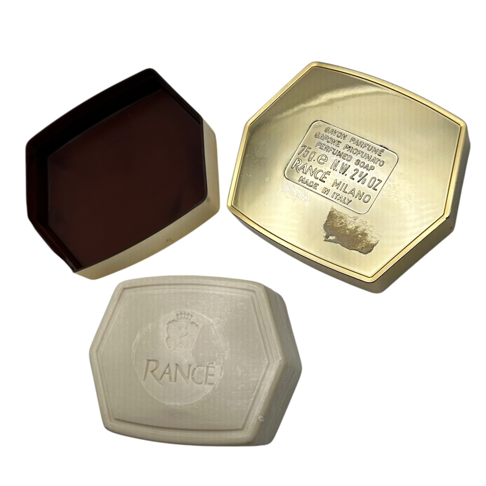 Rance Fine Perfumed Bar Soap & Soapbox Eau Noble Made In Italy NIP