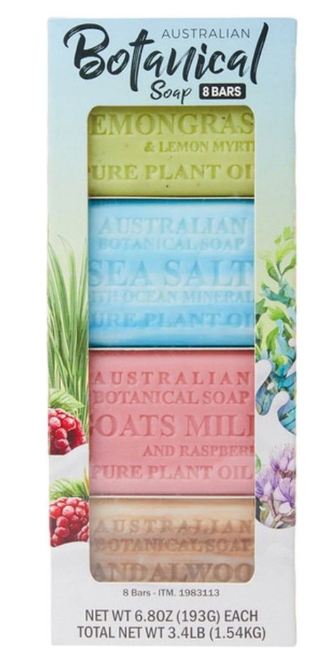 Australian Botanical Goat’s Milk Soap Bars 8 Bars pack