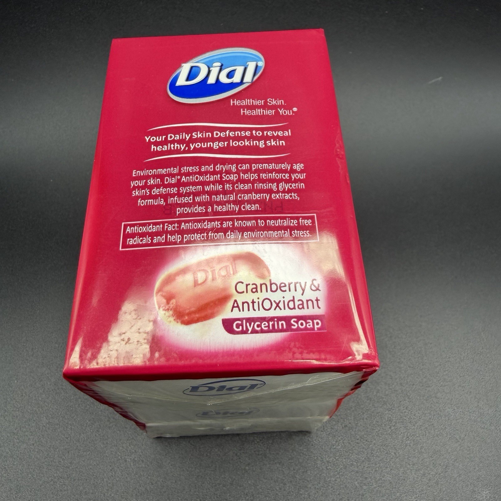 Dial Cranberry & Antioxidant Glycerin Soap 3 Bars 4oz Sealed NEW Old Stock NLA