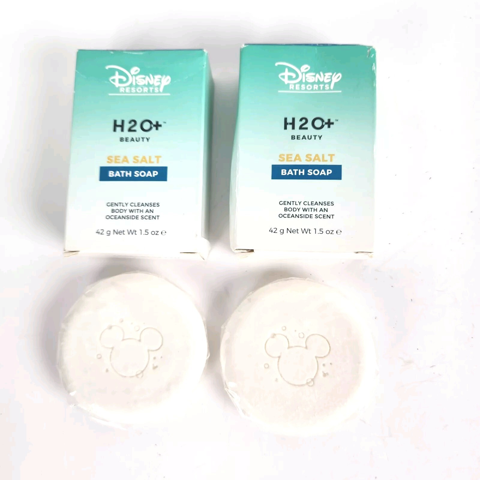 Disney Resorts H2O+ Sea Salt/2 Facial Soap And 2 Bath Soap Bars