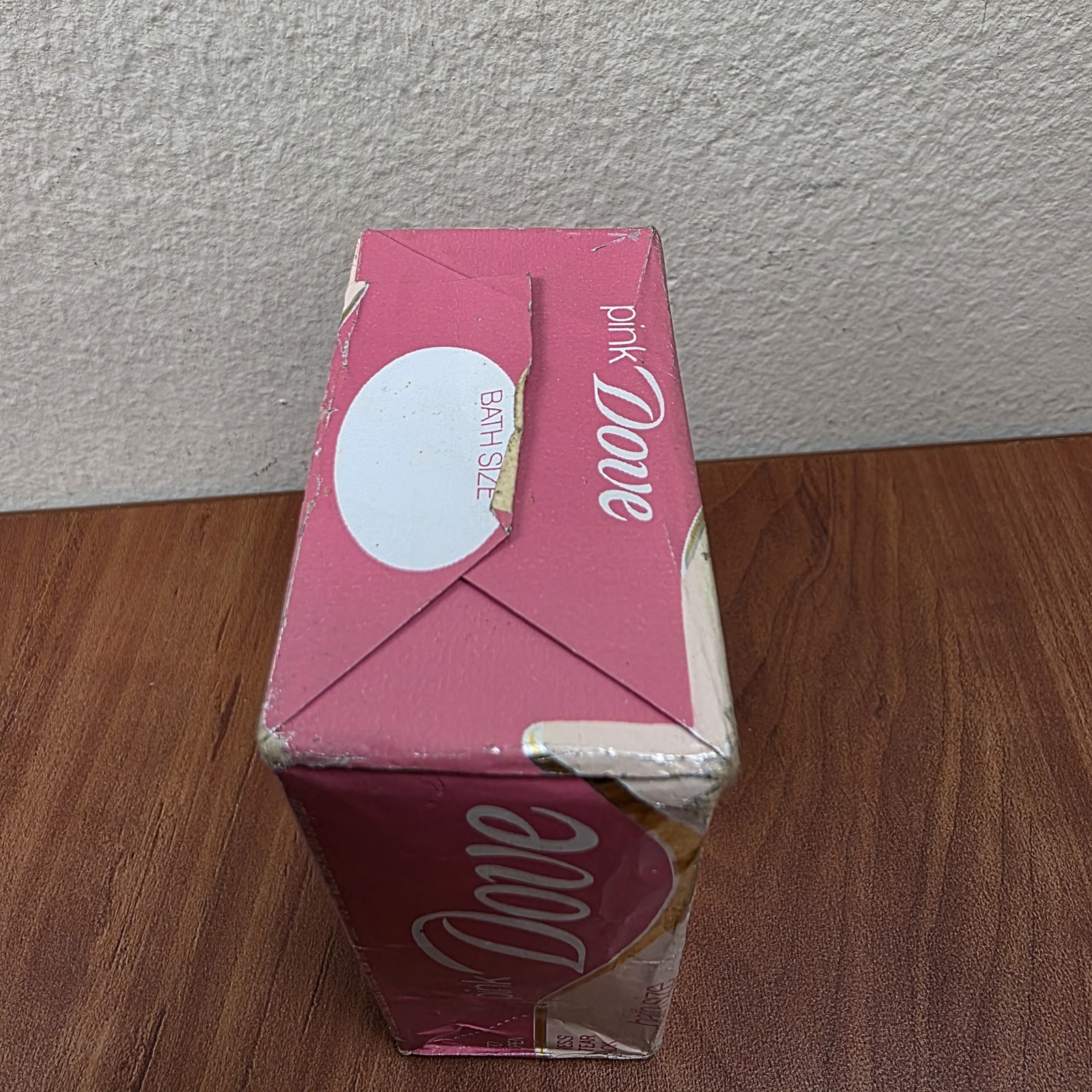 Lot of 3 Vintage Pink Dove Bath Size Soap Bars 1/4 Moisturizing Cream NOS