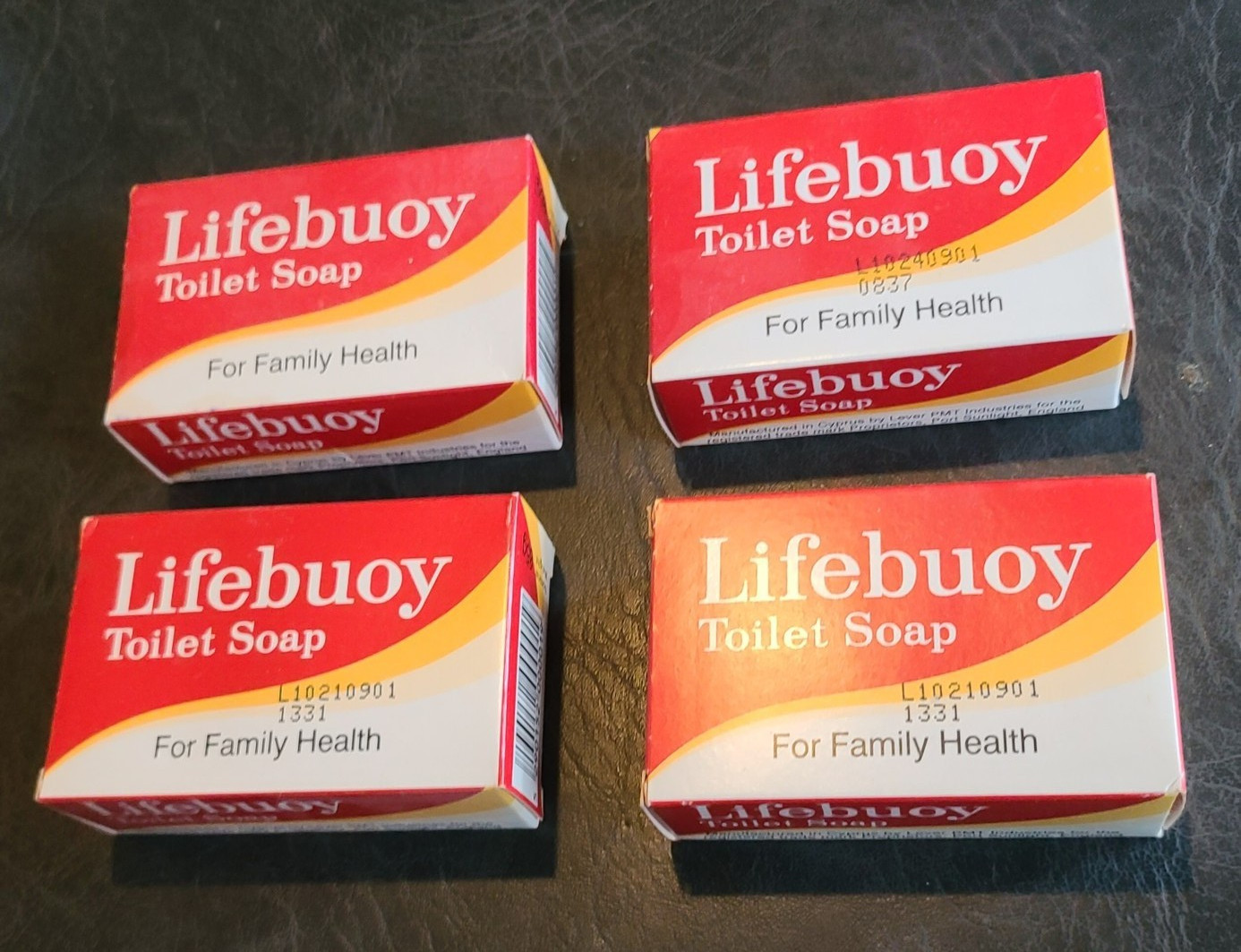 Vintage Lifebuoy Soap bar -Lot of 4 bars-New Old Stock in Original Boxes