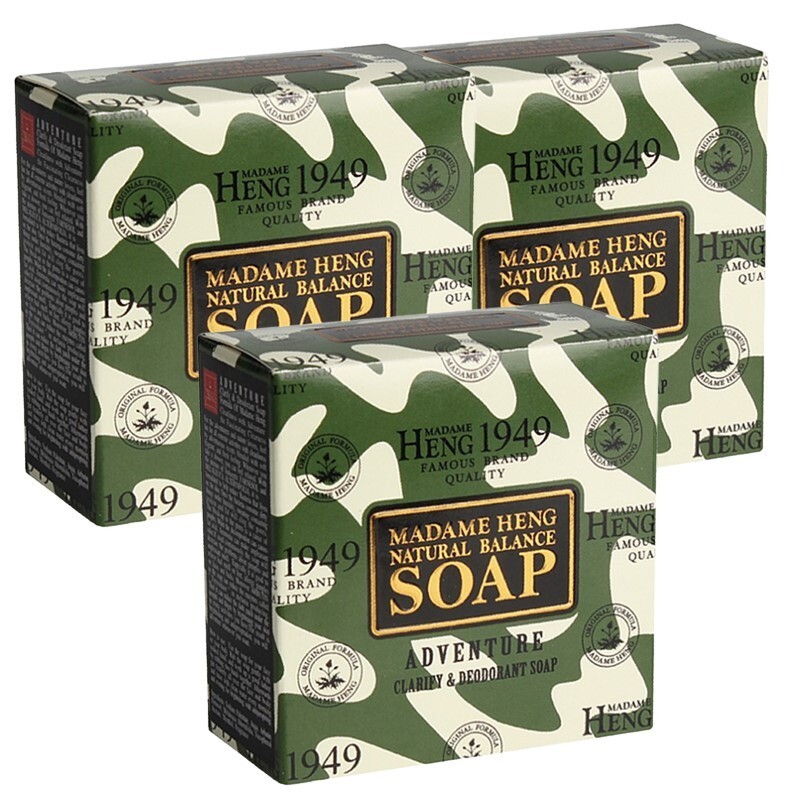 Soap Madame Heng 1949 Natural Balance Adventure Clarify Deodorant Relax 150g.x3