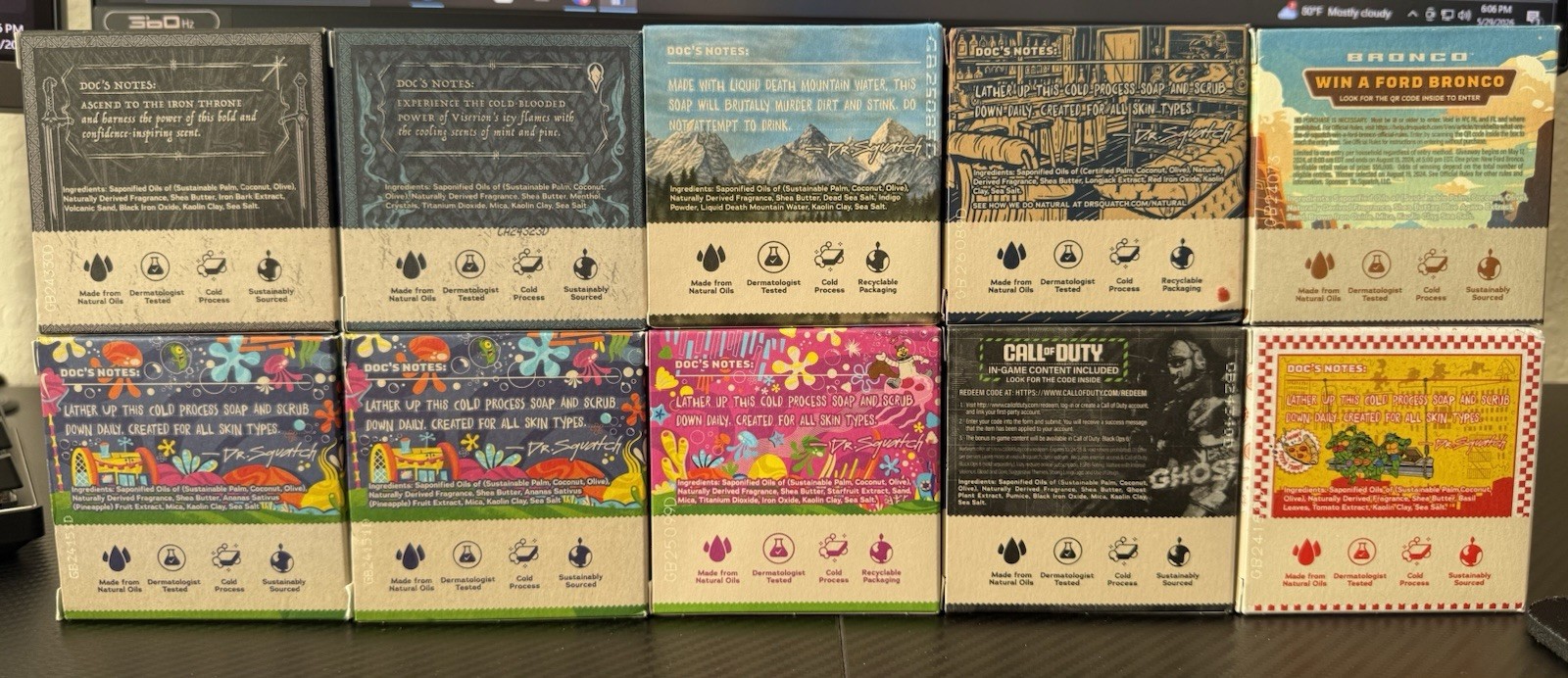 Dr. Squatch Limited Edition Bar Bundle (10)