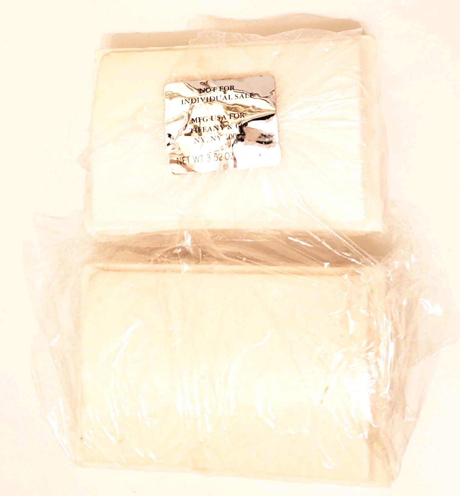 Vtg Lot Of 2 Tiffany Co Perfumed Soap Bars 3.52 Oz 100g USA Made Luxury Gift New