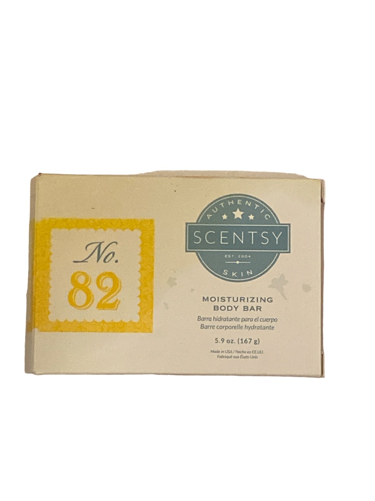 Scentsy Skin Moisturizing Body Bar No. 82 ~ 5.9 Oz. New In Box