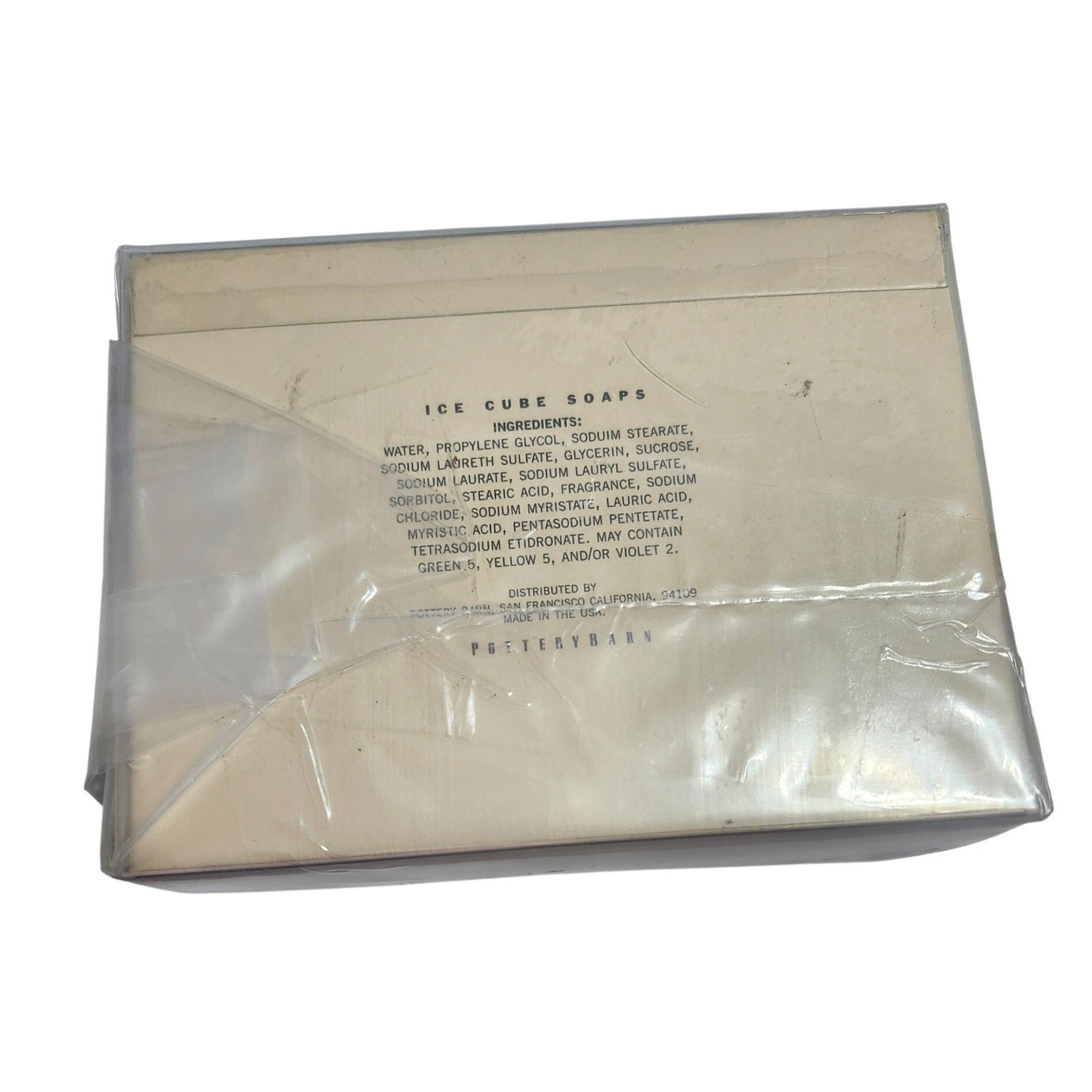 Pottery Barn Ice Cube Soaps Set 12 Mini Bars 13.8 oz Total Brand New Sealed