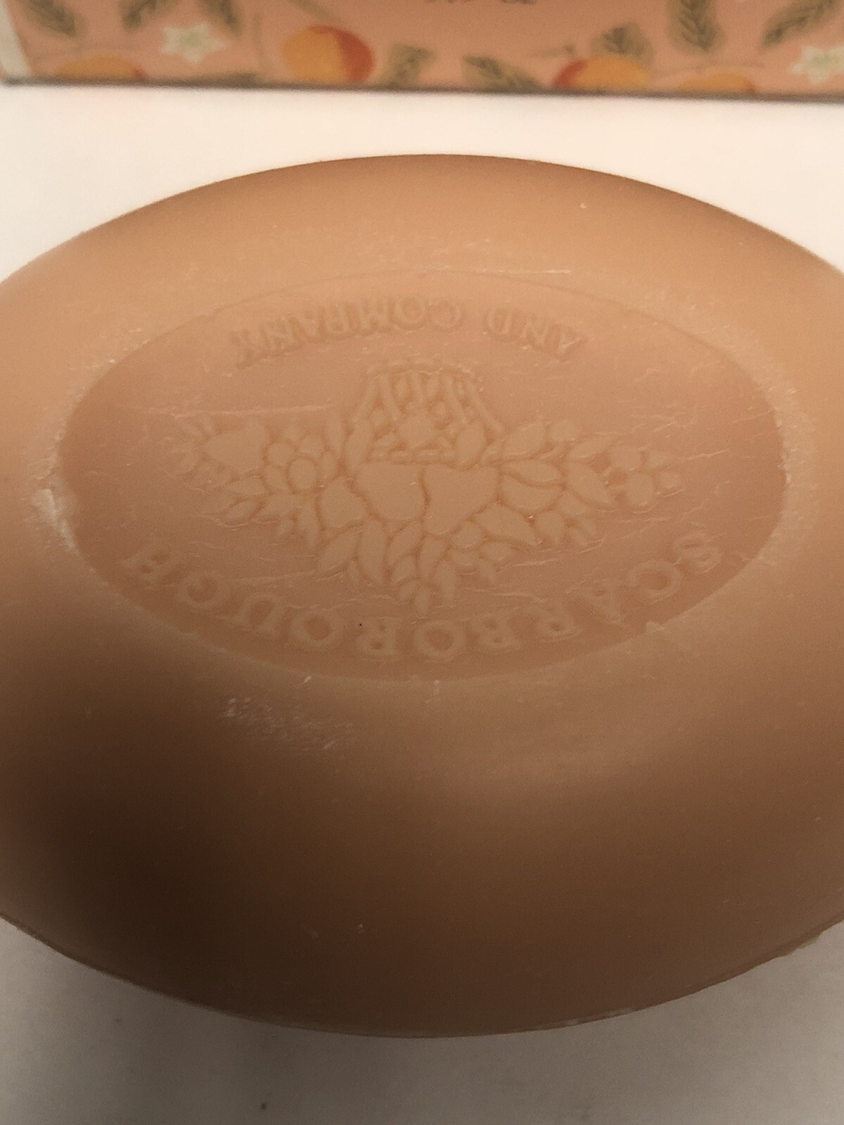Scarborough and Company Fairhaven Peach Perfume Perfume Soap 3.5 Oz Bar Rare