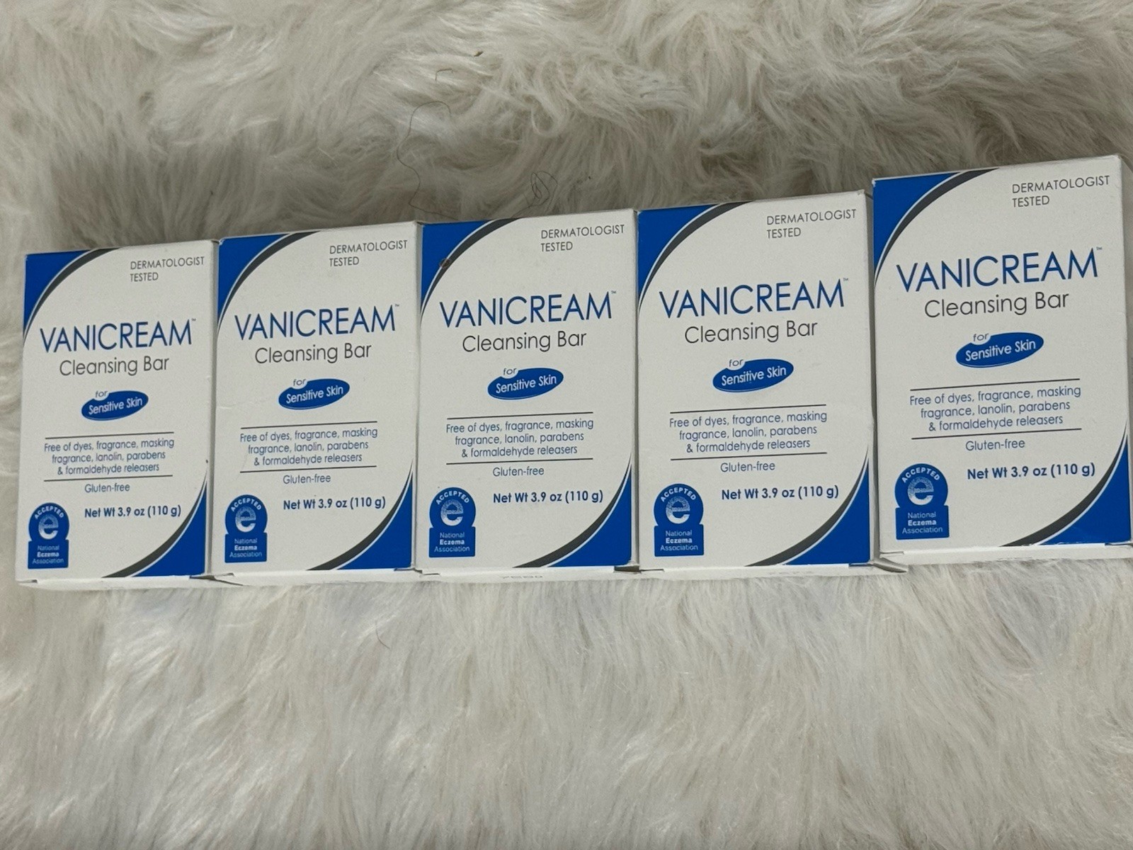 Vanicream Gentle Cleansing Bar Pack of 6 Fragrance Free for Sensitive Skin