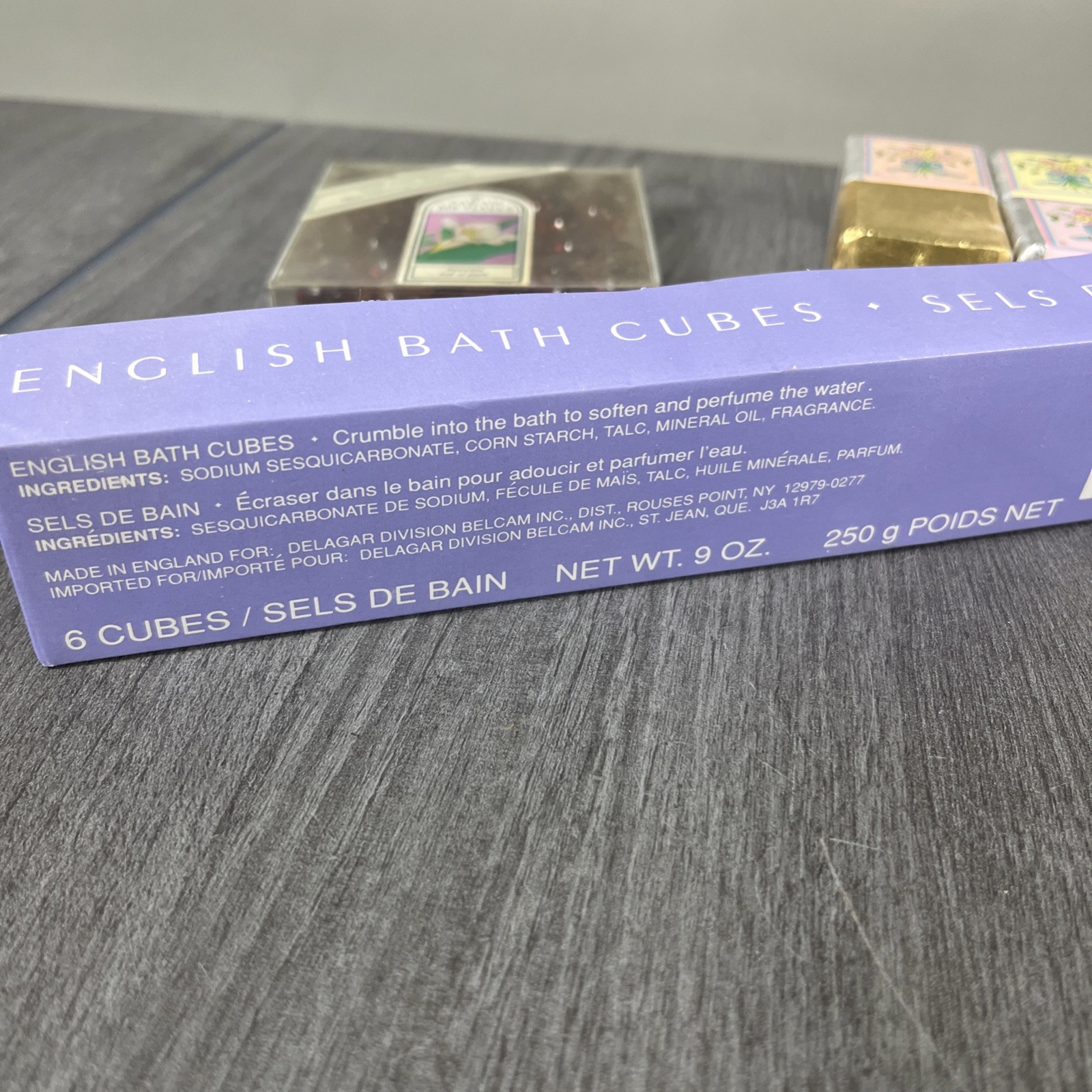 English Bath Cubes Floral Garden Scents And Oil Pearls – Vintage