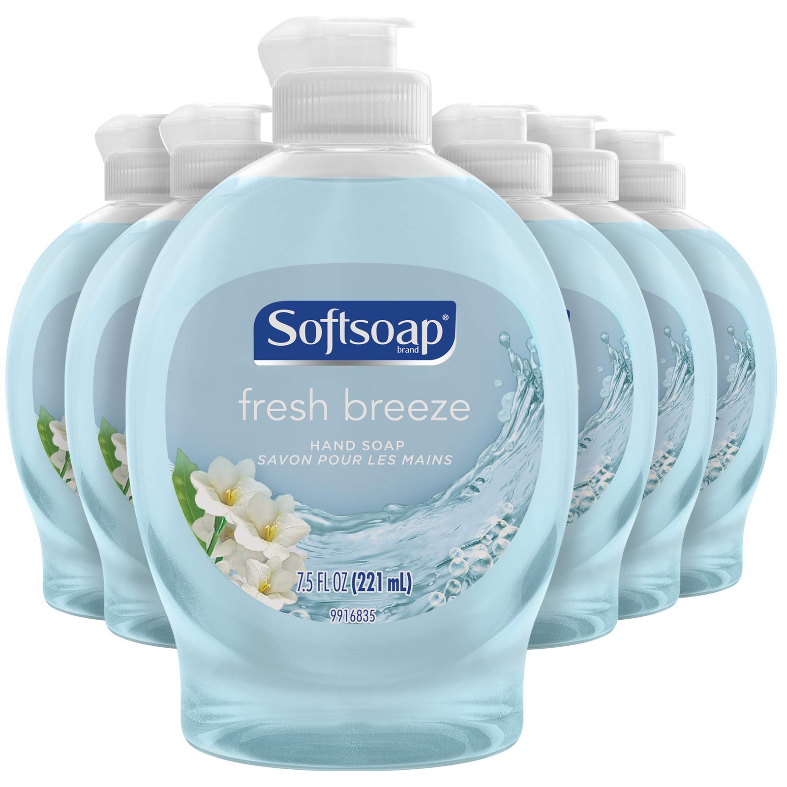Softsoap Liquid Hand Soap, Fresh Breeze – 7.5 Fl Oz (Pack of 6), Blue