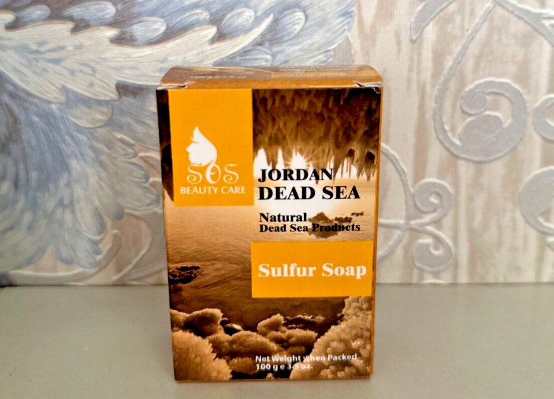 Jordan Dead Sea Products Natural Sulfur Soap New Weight When Packed 100g Beauty